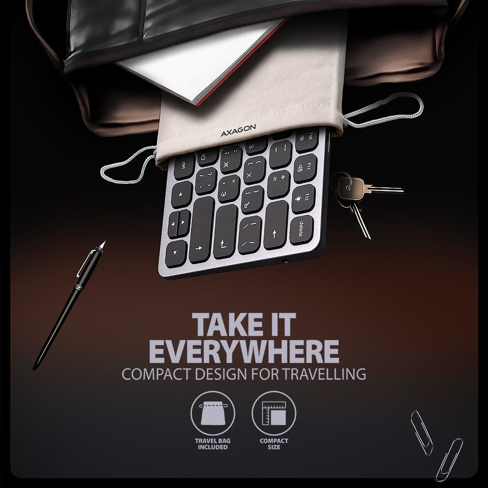 KEYBOARD + I/O HUB 9IN1/0.6M HMC-KB-CRL AXAGON - Image 9