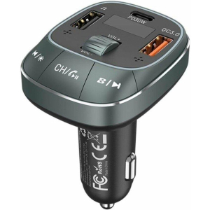 CAR FM TRANSMITTER+CHARGER USB/3P BLACK FFLB0 VENTION