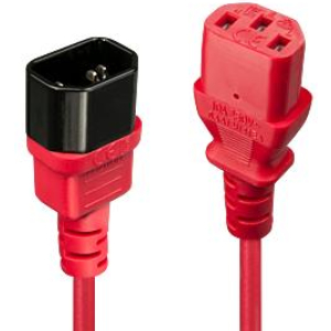 CABLE POWER IEC EXTENSION 1M/RED 30477 LINDY