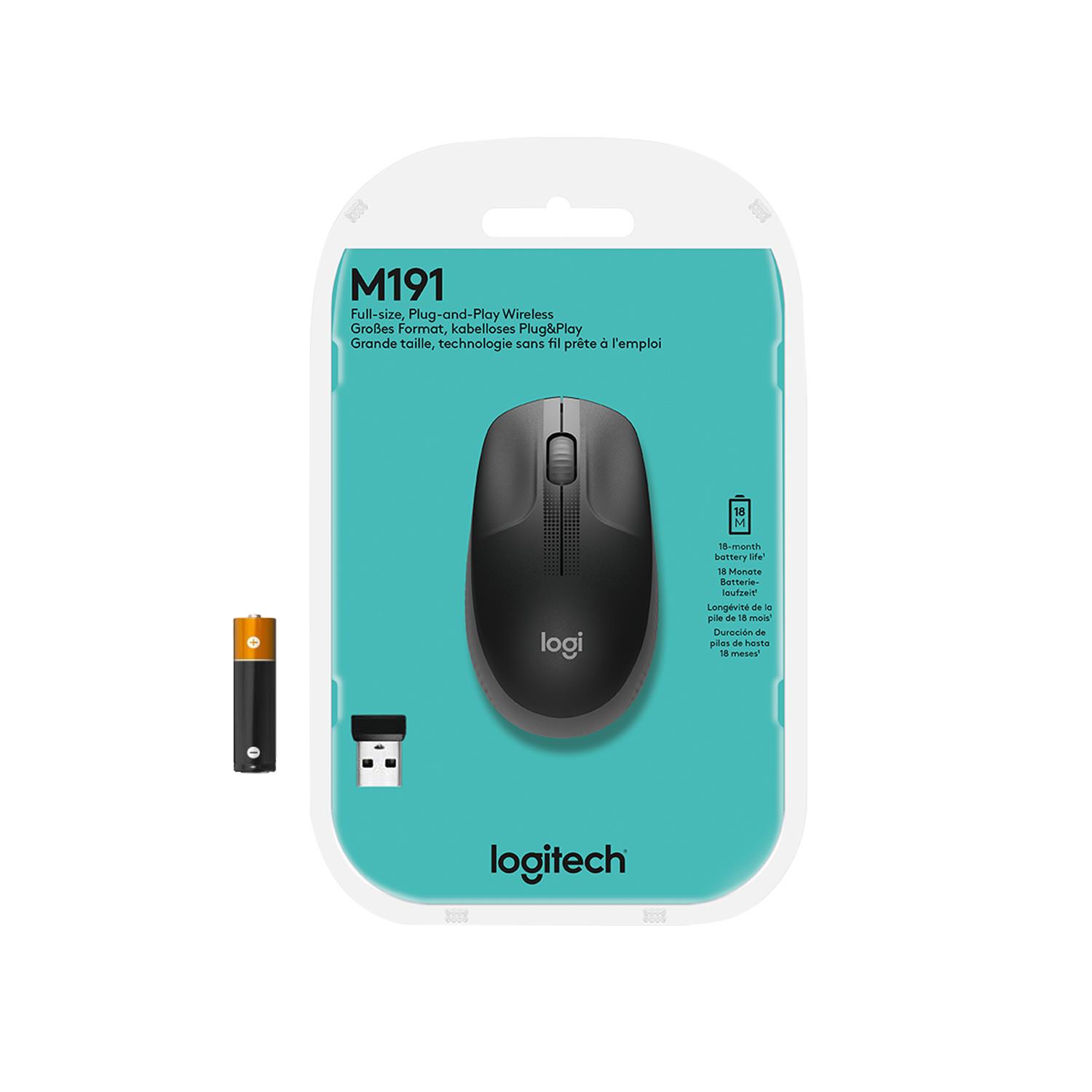 MOUSE USB OPTICAL WRL M190/GREY 910-005906 LOGITECH - Image 23