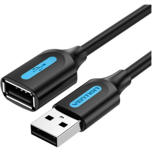 CABLE USB2.0 MALE TO FEMALE/3M BLACK CBIBI VENTION