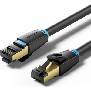 PATCH CABLE CAT.8 SFTP/0.5M BLACK IKABD VENTION