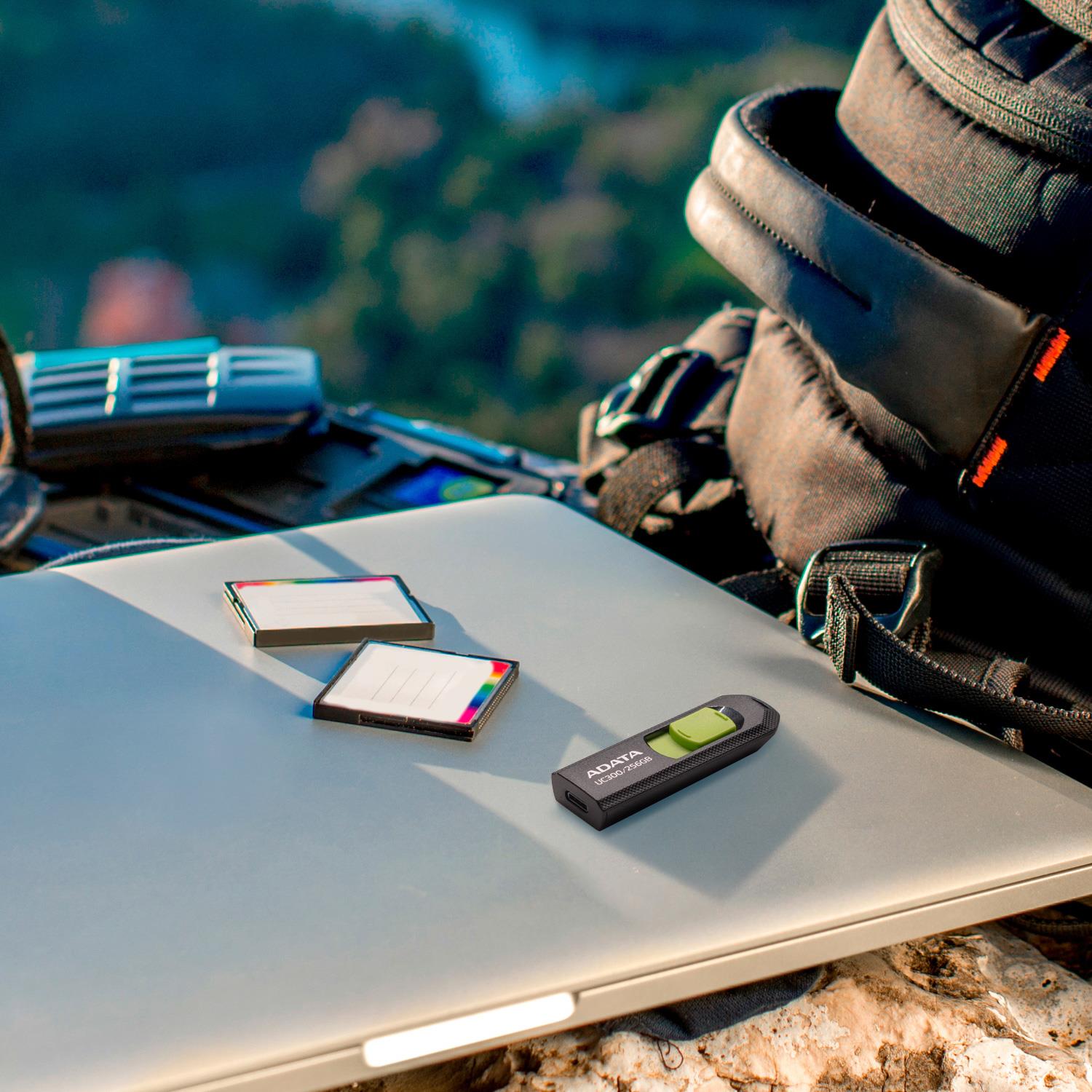 MEMORY DRIVE FLASH USB-C 128GB/ACHO-UC300-128G-RBK/GN ADATA - Image 8