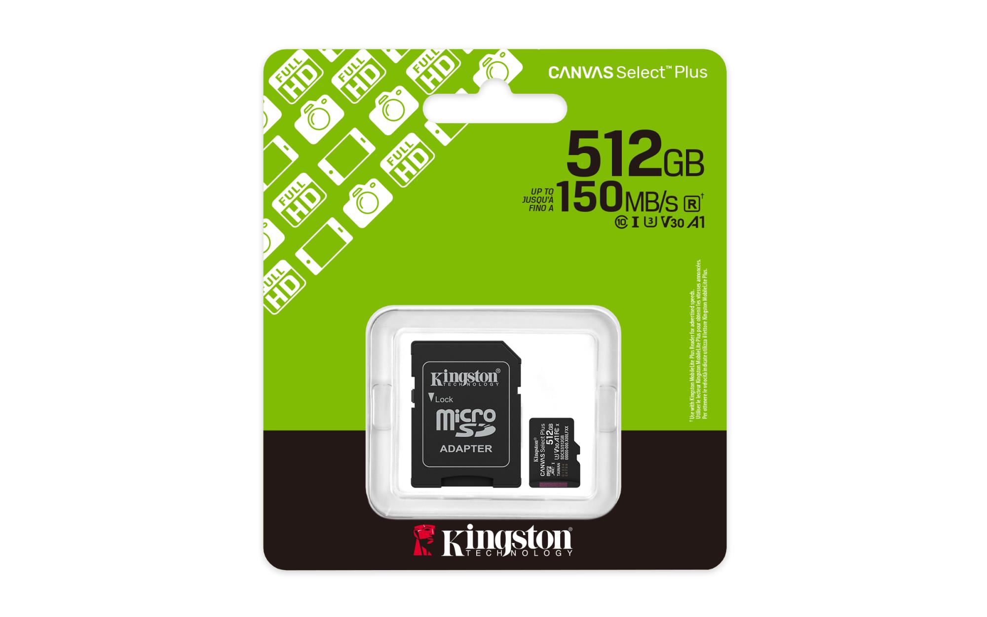 MEMORY MICRO SDXC 512GB UHS-I/W/ADAPTER SDCS3/512GB KINGSTON - Image 6