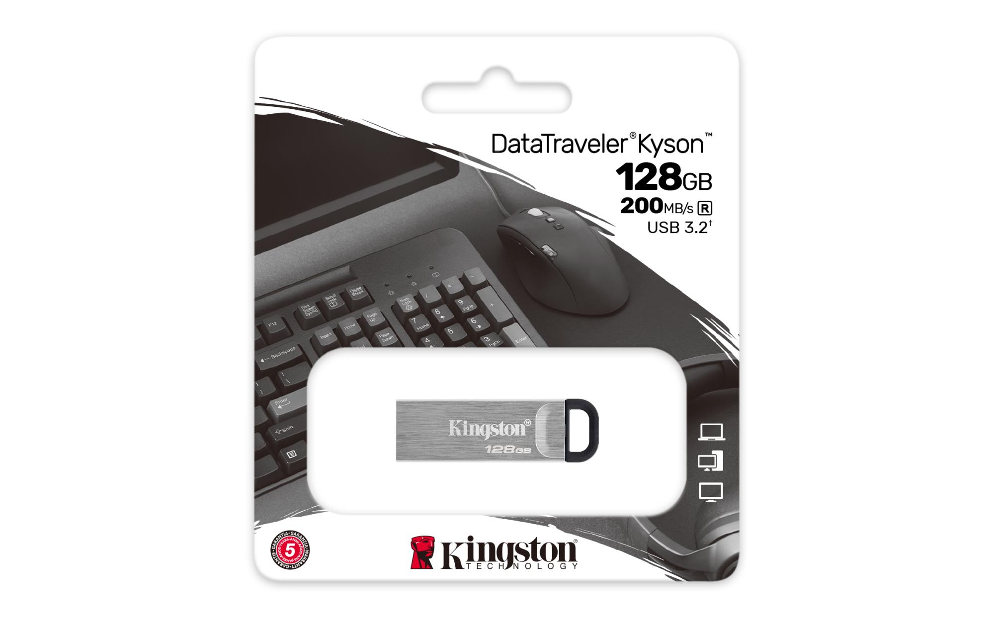 MEMORY DRIVE FLASH USB3.2/128GB DTKN/128GB KINGSTON - Image 5
