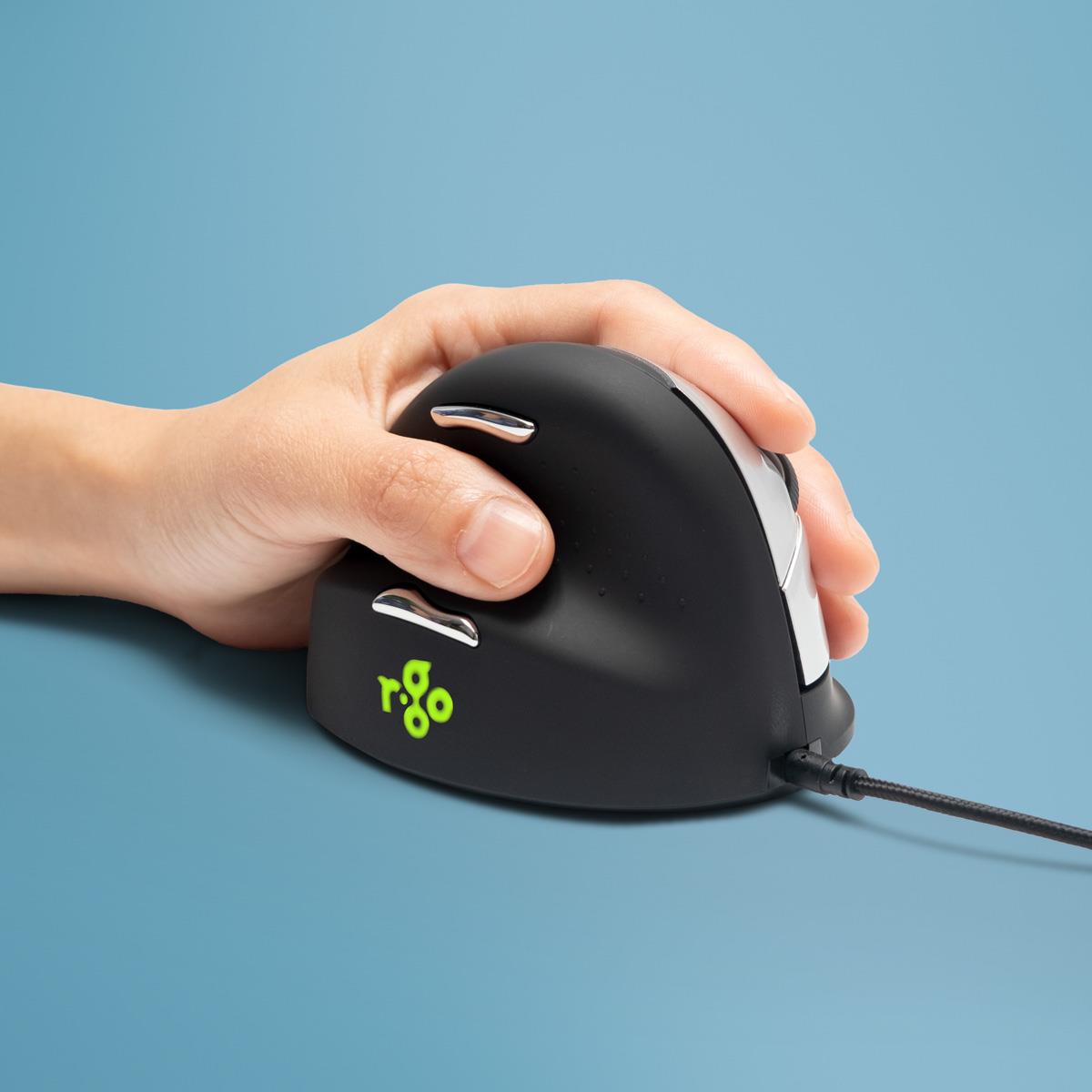 MOUSE USB OPTICAL BREAK/L. BLACK RGOHELE R-GO TOOLS - Image 9