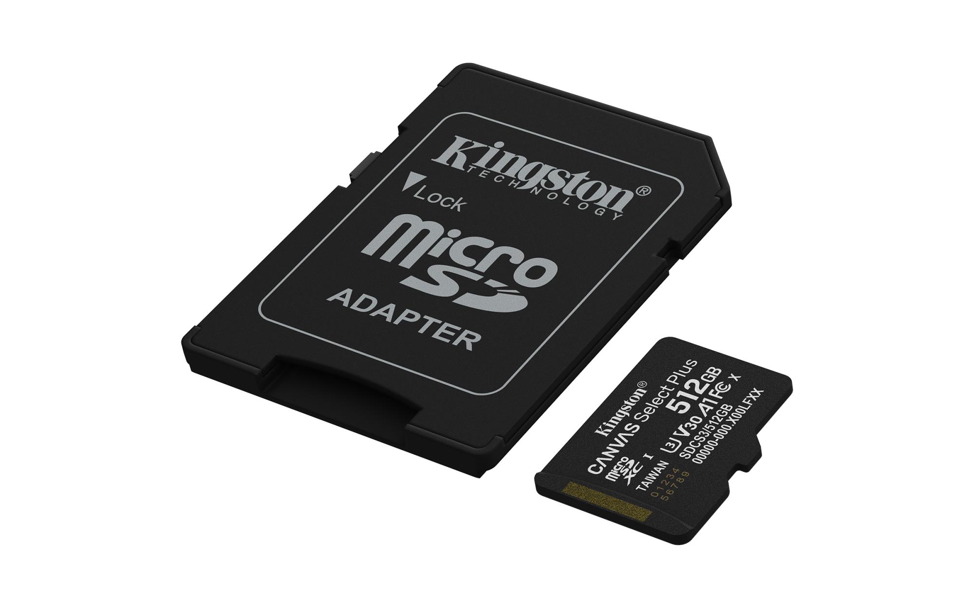 MEMORY MICRO SDXC 512GB UHS-I/W/ADAPTER SDCS3/512GB KINGSTON - Image 3