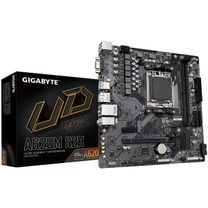 Mainboard GIGABYTE AMD A620 Socket AM5 micro ATX RAM DDR5-SDRAM 2xSlots 1xPCI Express x1 slots 1xPCI Express x16 slots 1xNumber of M.2 (M) slots A620MS2H2.2