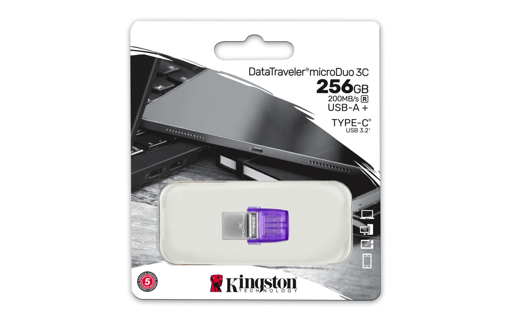 MEMORY DRIVE FLASH USB3.2/256GB DTDUO3CG3/256GB KINGSTON - Image 8