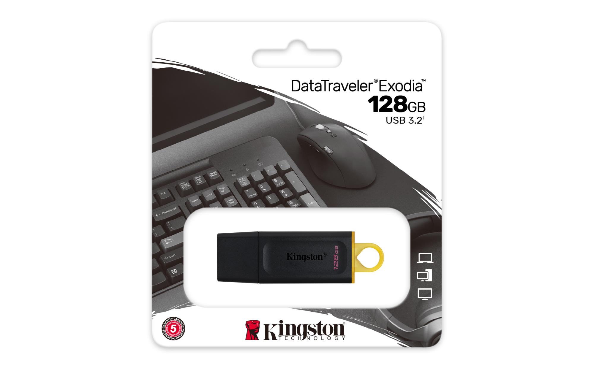 MEMORY DRIVE FLASH USB3.2/128GB DTX/128GB KINGSTON - Image 9