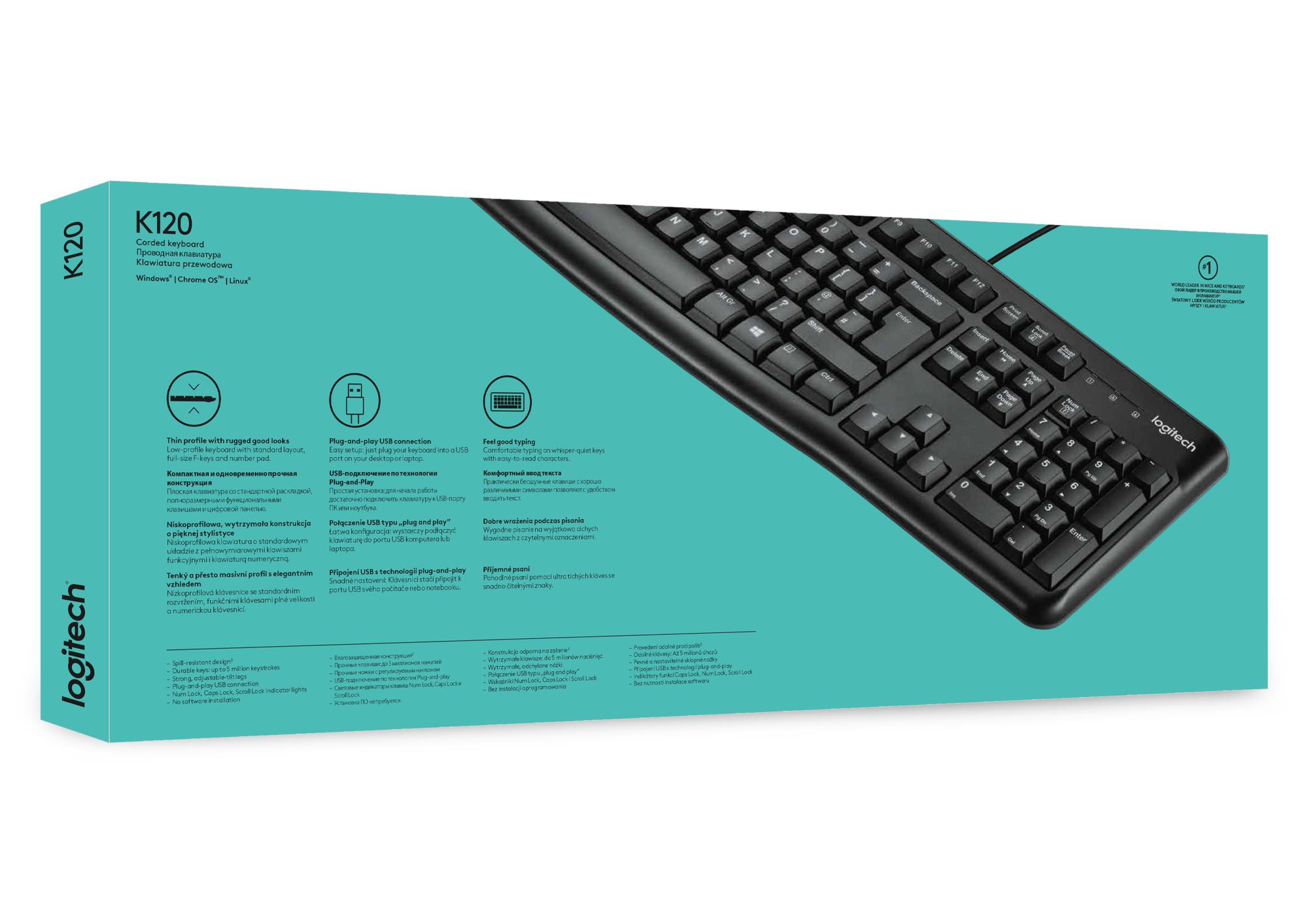 KEYBOARD K120 USB US/920-002479 LOGITECH - Image 7