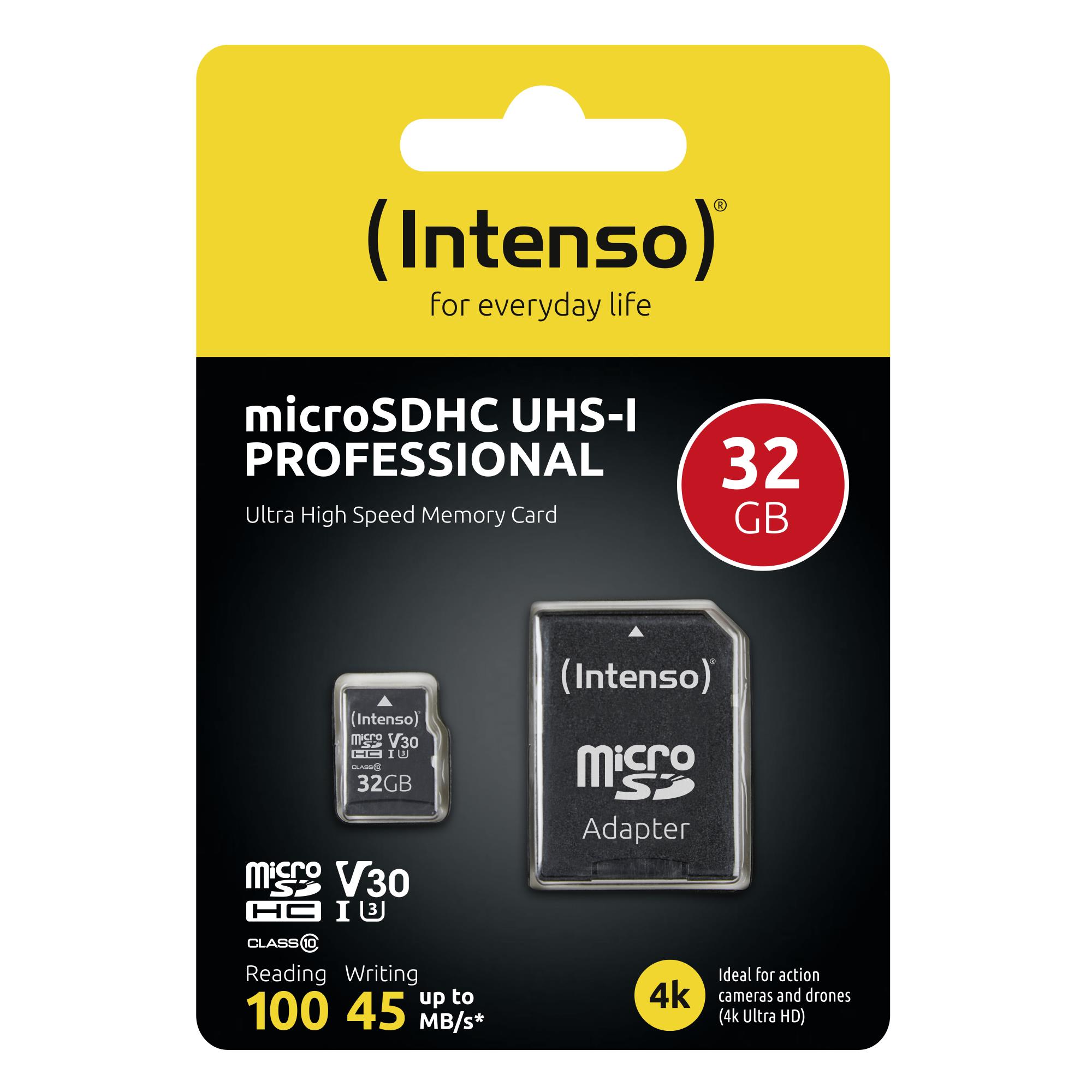 MEMORY MICRO SDHC 32GB C10/W/ADAPTER 3433480 INTENSO - Image 3