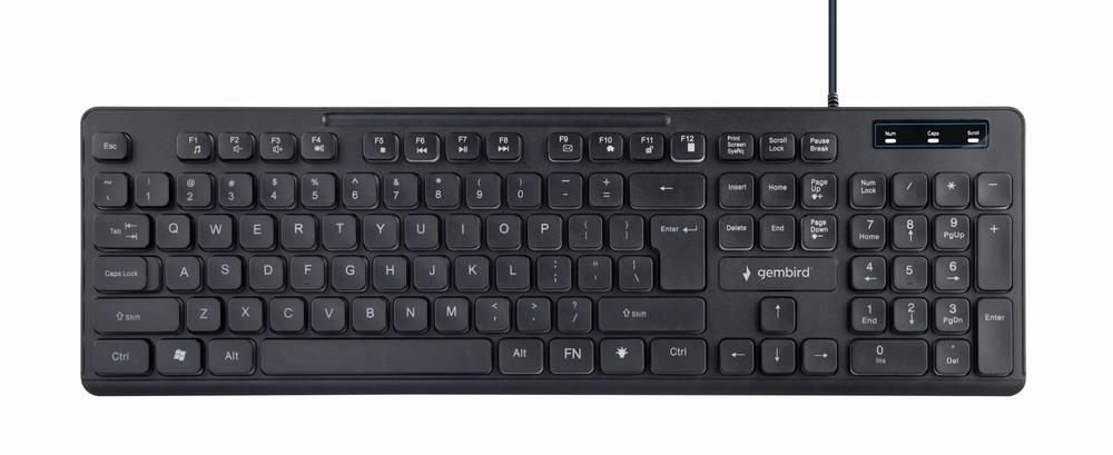 KEYBOARD MULTIMEDIA USB ENG/BLACK KB-UML-02 GEMBIRD - Image 5