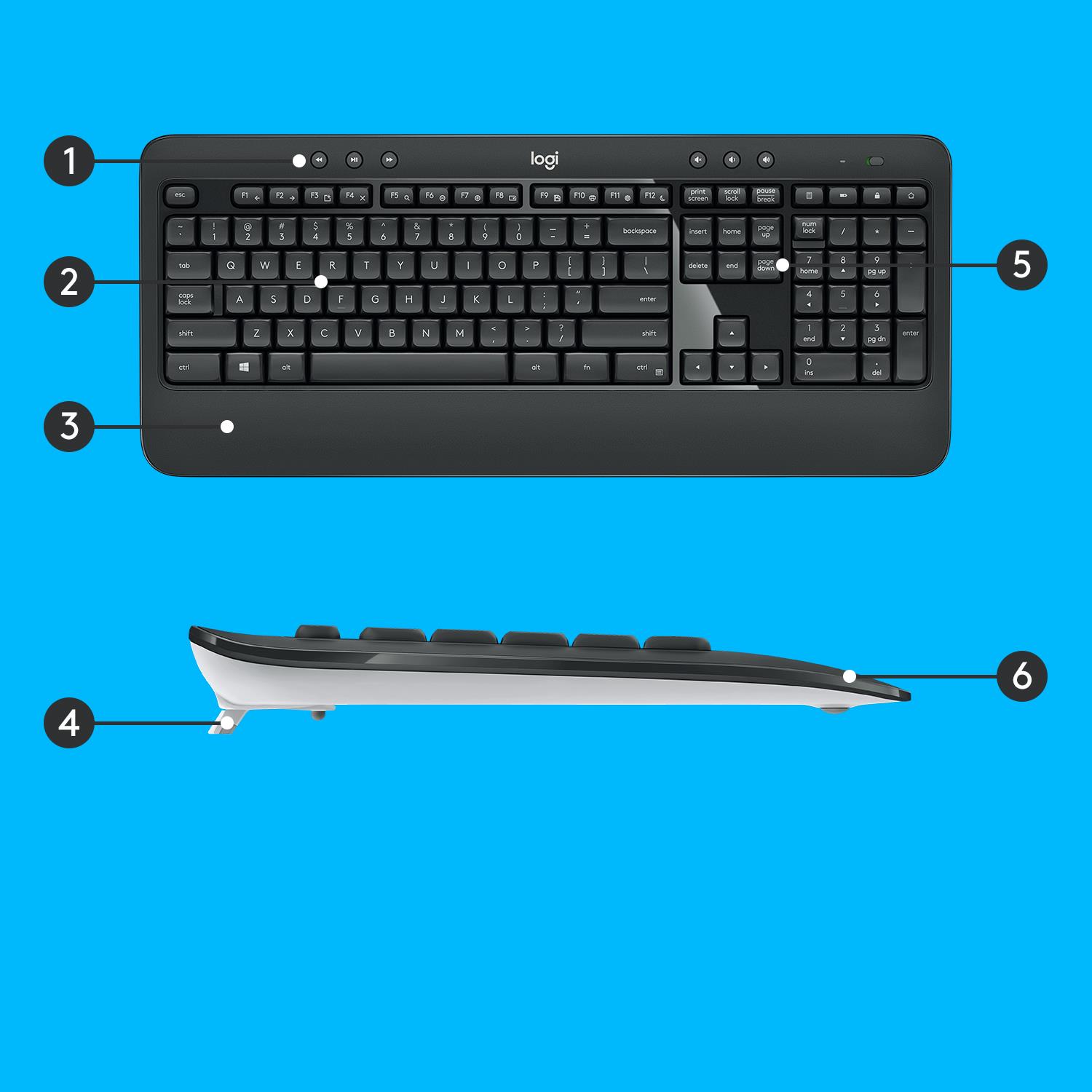 KEYBOARD +MOUSE MK540 ADVANCED/ENG 920-008685 LOGITECH - Image 10