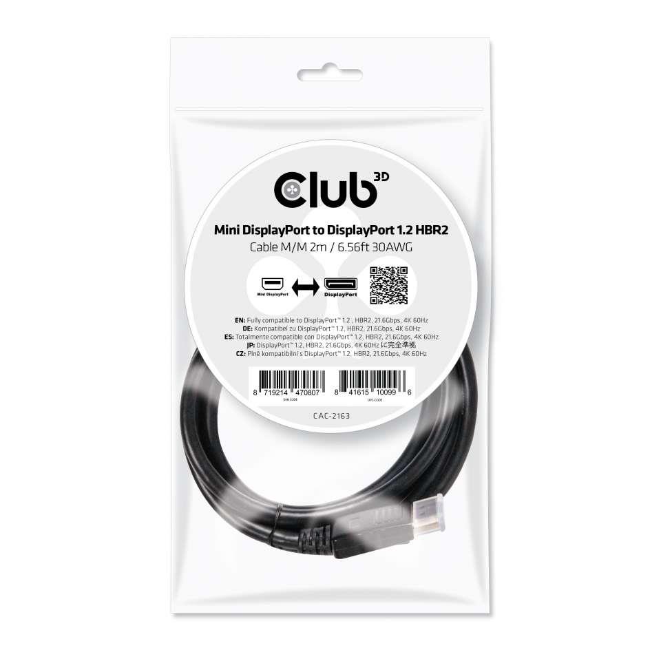 CABLE MINI DP TO DP 2M/M/M CAC-2163 CLUB3D - Image 5